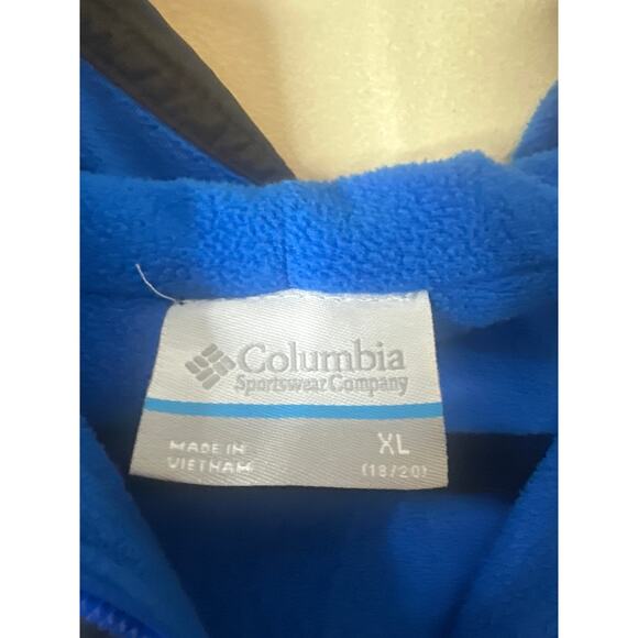 Columbia Center Ridge Lined Windbreaker in black and blue XL (18-20) - Picture 2 of 5
